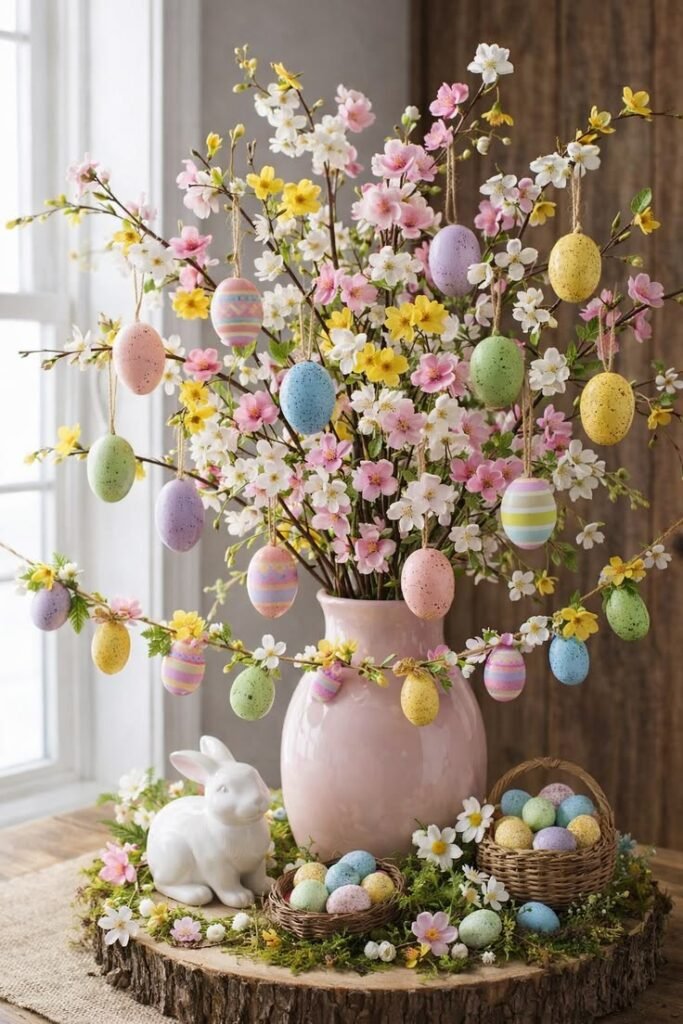 7 ideias de mesa de páscoa: transforme sua celebração em um momento inesquecível 16 Mesa de páscoa decoração