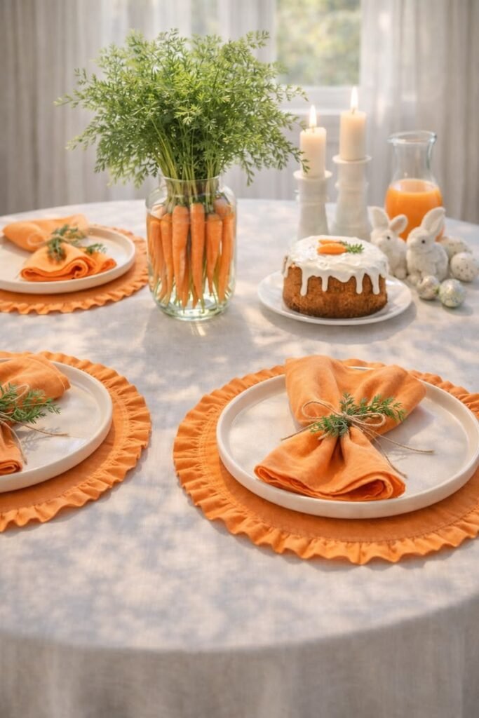 7 ideias de mesa de páscoa: transforme sua celebração em um momento inesquecível 14 Mesa posta de páscoa