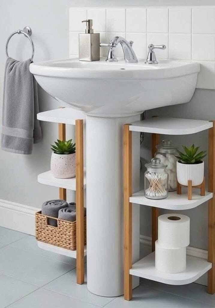 Como organizar banheiro pequeno 