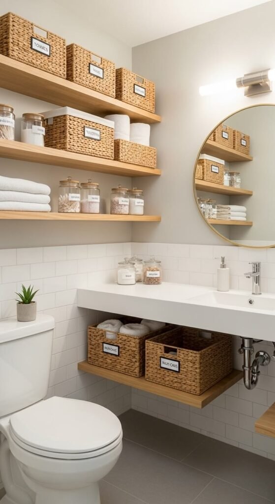 Como organizar banheiro