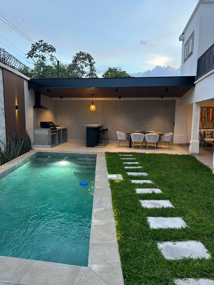Área Gourmet com Piscina Simples: Guia Completo para Criar seu Refúgio dos Sonhos sem Gastar Muito 9 Área Gourmet com Piscina Simples