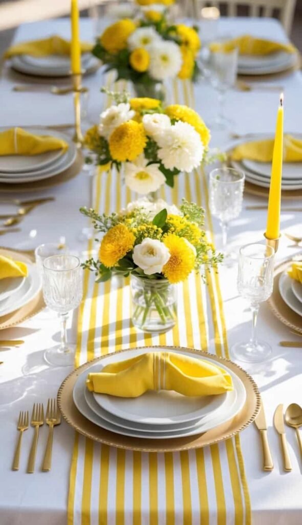 Mesa para Dia das Mães simples com flores naturais