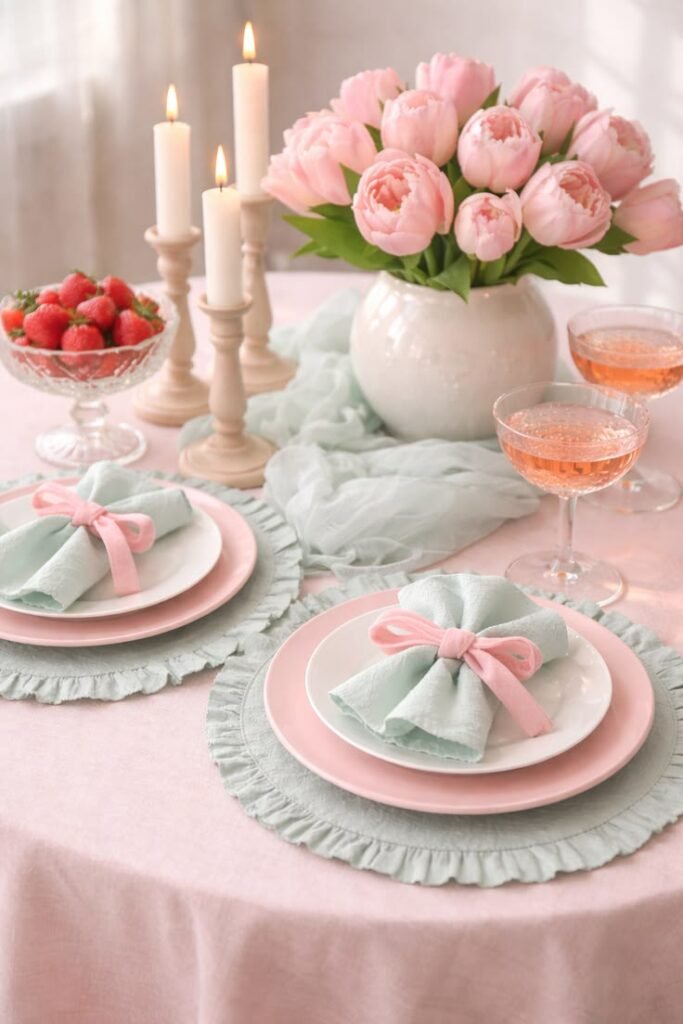 mesa posta dia das mães