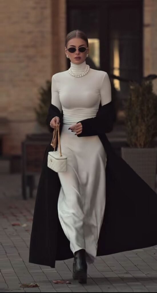 Colar de Pérolas Moderno: Como Usar a Tendência Mais Elegante e Atemporal 20 colar de pérolas clássico look