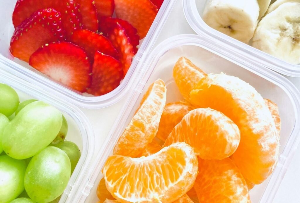 Lanches com frutas